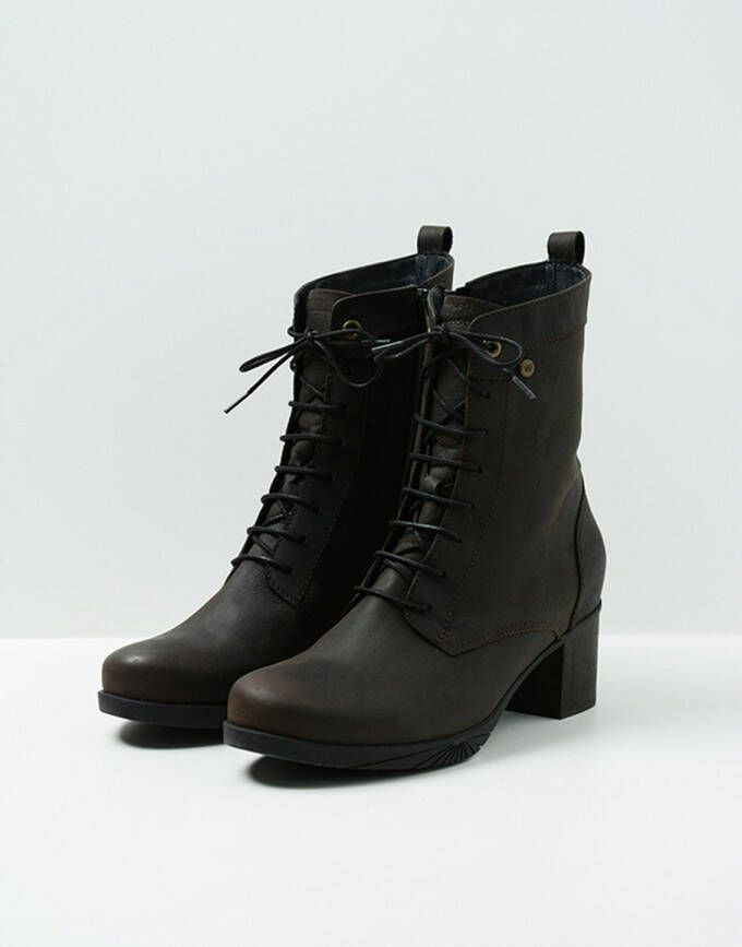 Wolky Laarzen Sarah donkerbruin nubuck