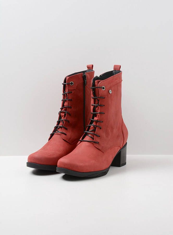 Wolky Laarzen Sarah donkerrood nubuck