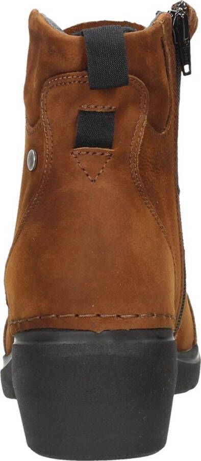 Wolky Midi Veterschoenen Hak cognac