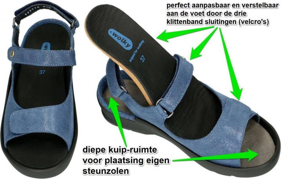 Wolky Sandalen Delft denim nubuck