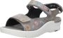 Wolky Dames Sandalen 0392745 150 Delft Flowerpoint Taupe - Thumbnail 5