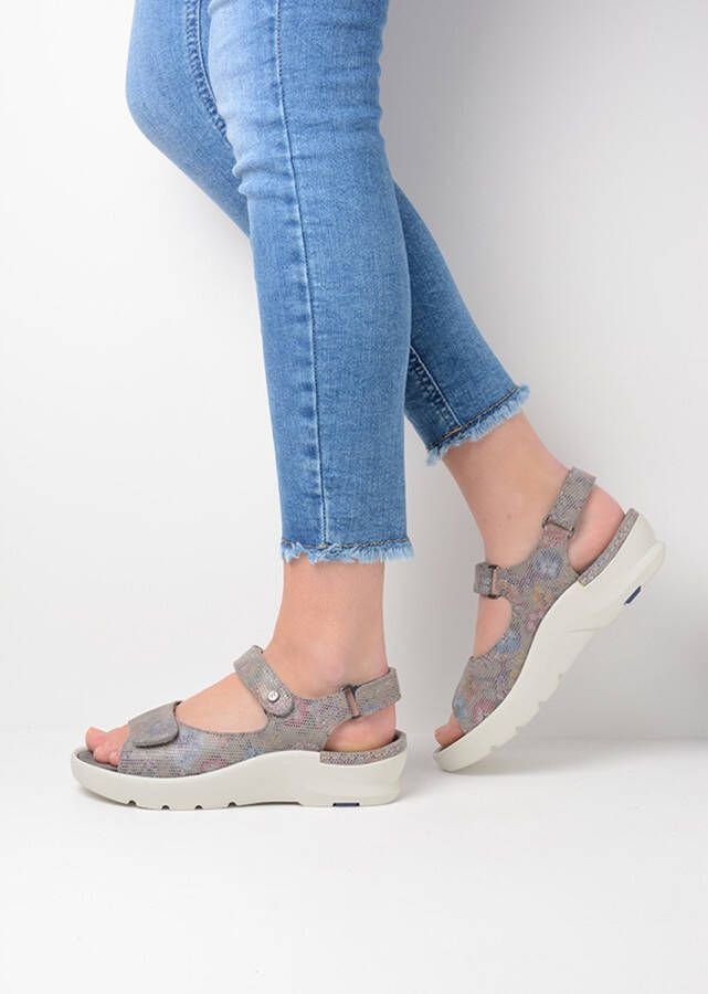 Wolky Sandalen Delft flower taupe