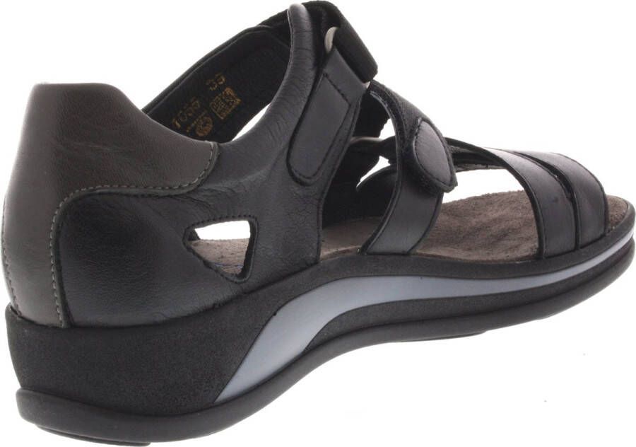 Wolky Sandalen Desh zwart leer