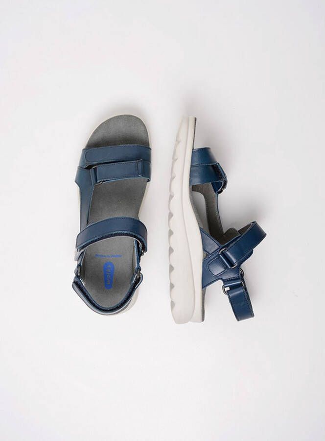 Wolky Sandalen Mile blauw leer