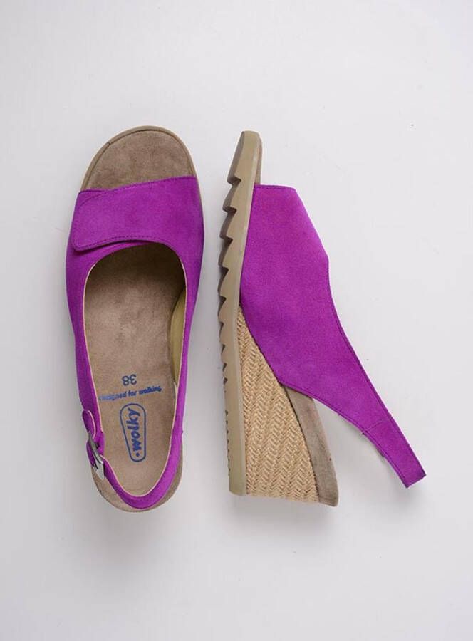 Wolky Sandalen Murcia fuchsia suede