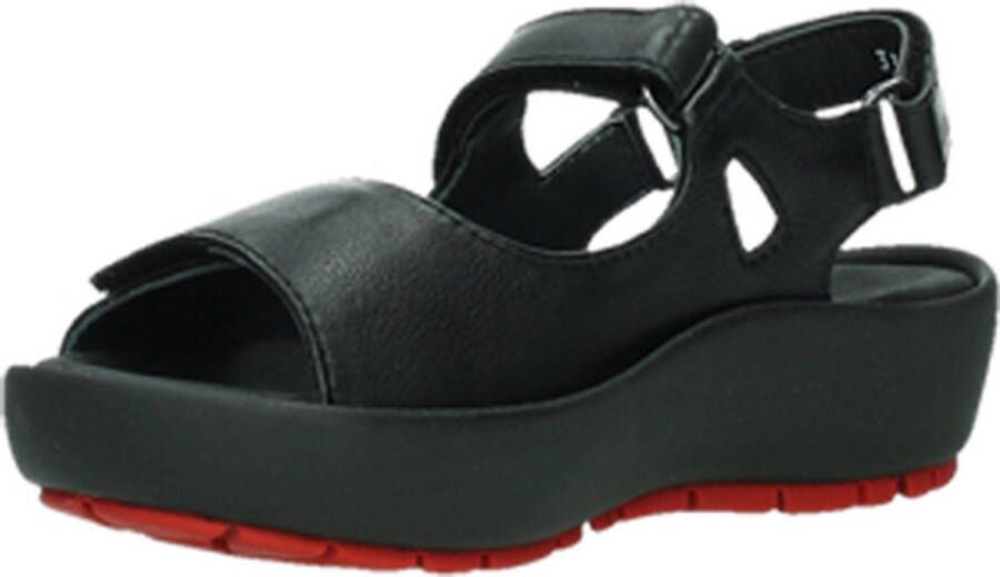 Wolky Sandalen Rio zwart leer