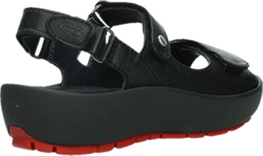 Wolky Sandalen Rio zwart leer