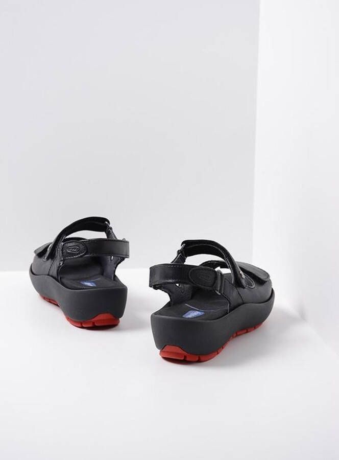 Wolky Sandalen Rio zwart leer