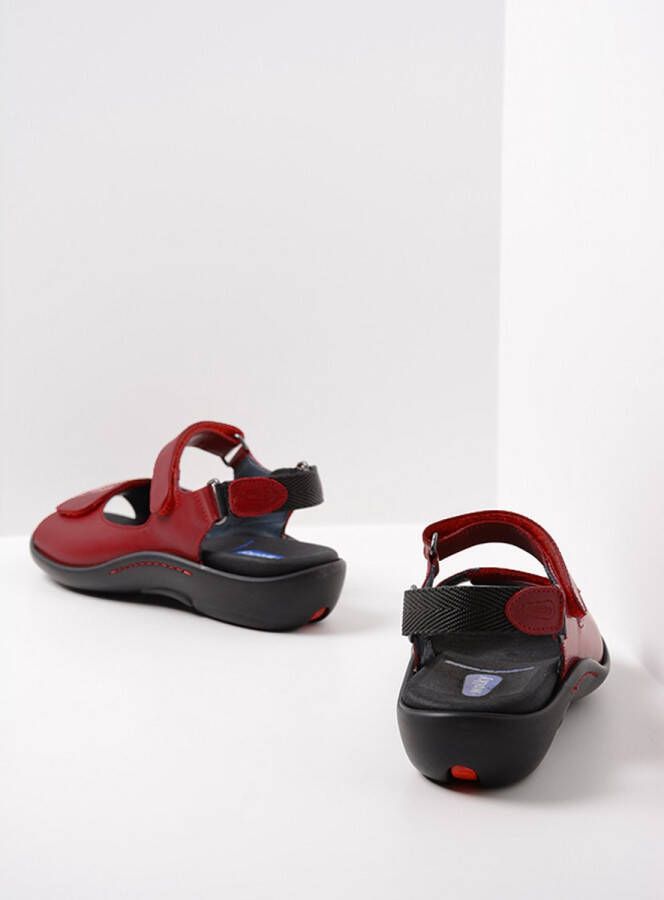 Wolky Sandalen 01300 Salvia 30500 rood leer