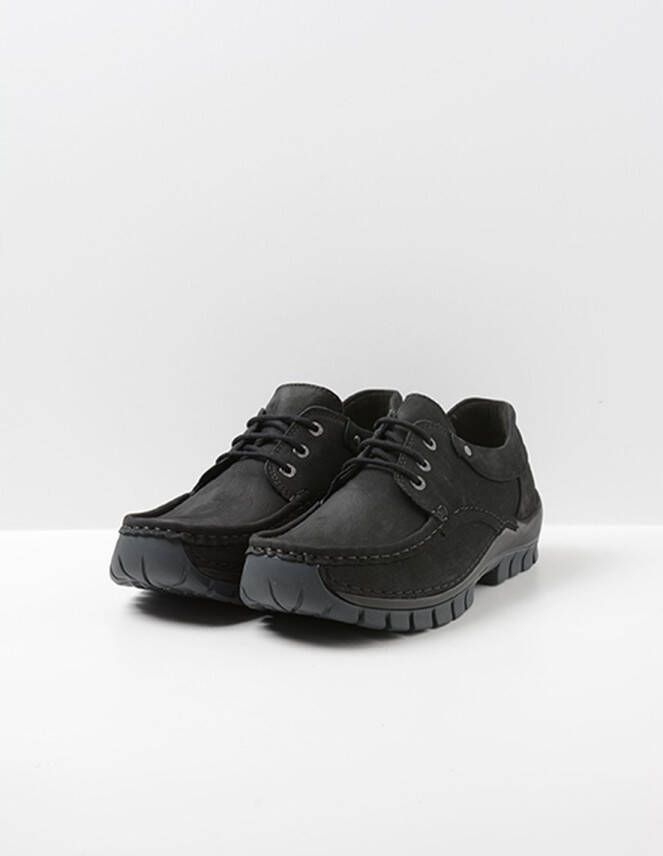 Wolky Shoe > Heren > Comfortschoenen Fly men zwart nubuck