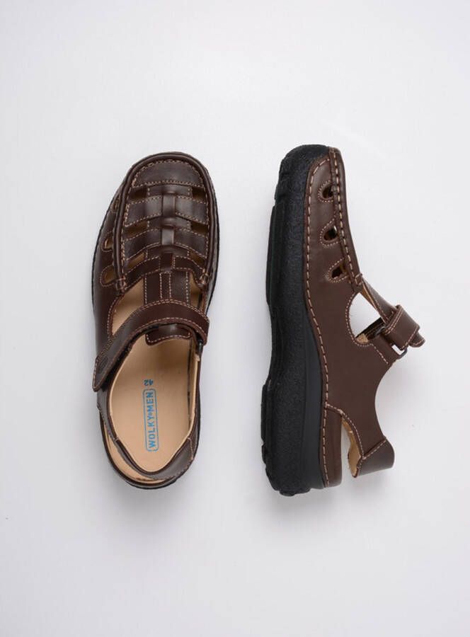 Wolky Shoe > Heren > Comfortschoenen Roll Sandal Men bruin leer