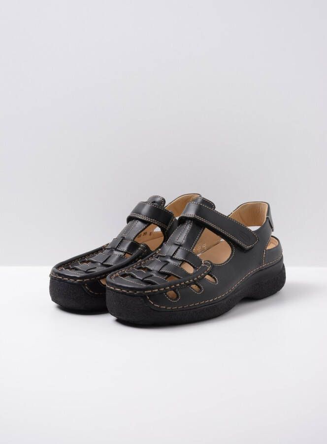 Wolky Shoe > Heren > Comfortschoenen Roll Sandal Men zwart leer