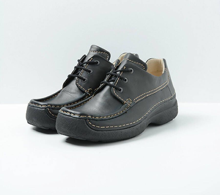 Wolky Shoe Heren Comfortschoenen Roll Shoe Men Zwart Leer Schoenen Nl