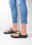 Wolky Slippers Bassa groen crocolook lakleer - Thumbnail 8