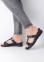 Wolky Slippers Isa blauw crocolook lakleer - Thumbnail 6