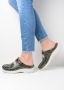 Wolky Comfortschoenen Roll Slipper groen crocolook lakleer - Thumbnail 5