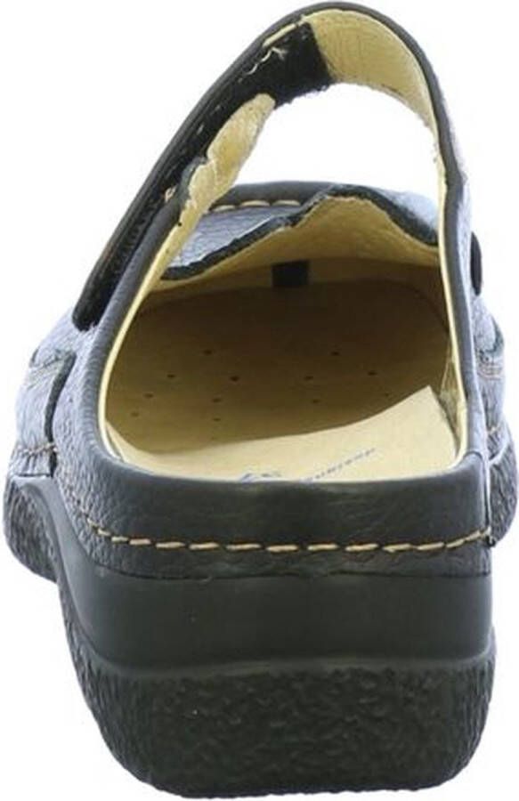 Wolky Slippers Roll Slipper zwart leer