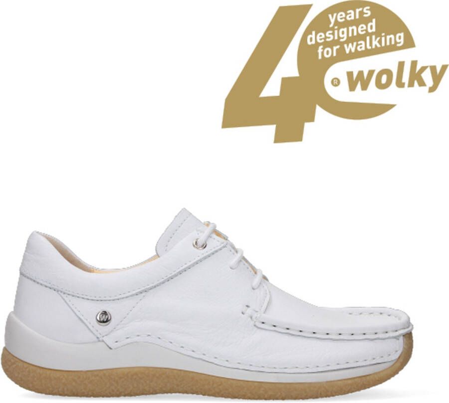 Wolky Sneakers Celebration wit leer