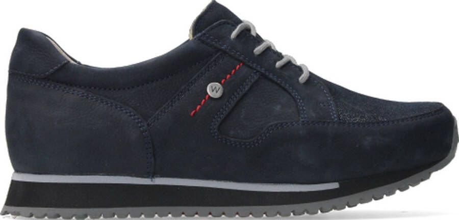 Wolky Nette schoenen 05804 e-Walk 11875 winterblauw stretch nubuck