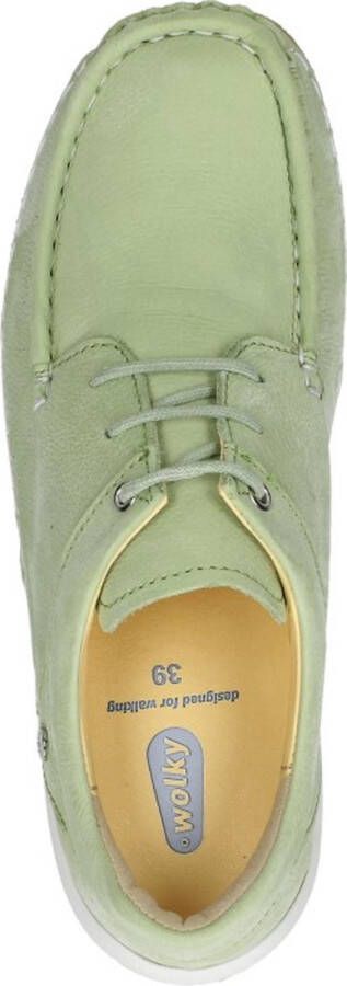 Wolky Veterschoenen Celebration lichtgroen nubuck