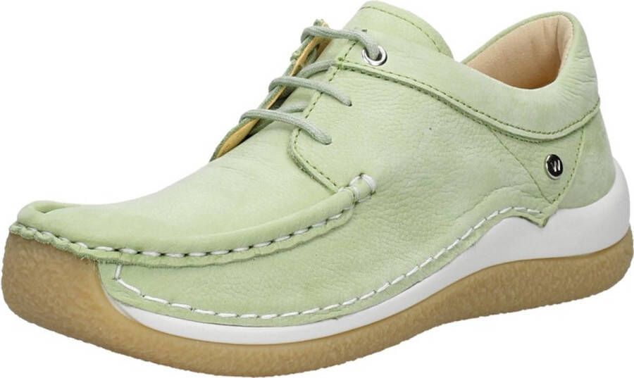 Wolky Veterschoenen Celebration lichtgroen nubuck