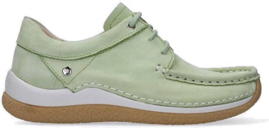 Wolky Veterschoenen Celebration mintgroen nubuck