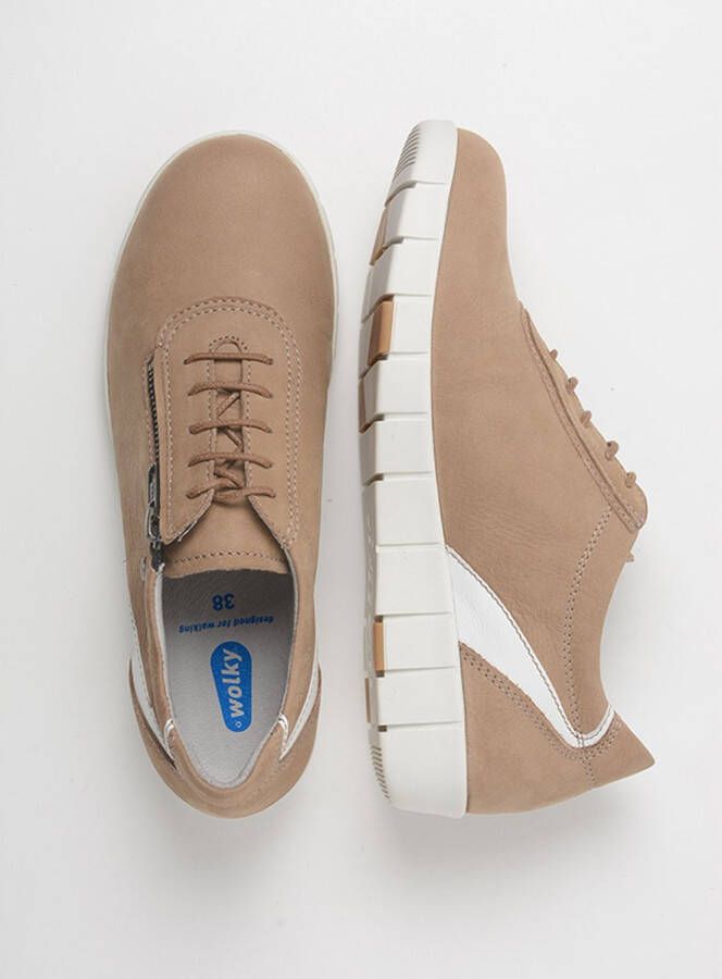 Wolky Veterschoenen Etosha HV beige wit nubuck