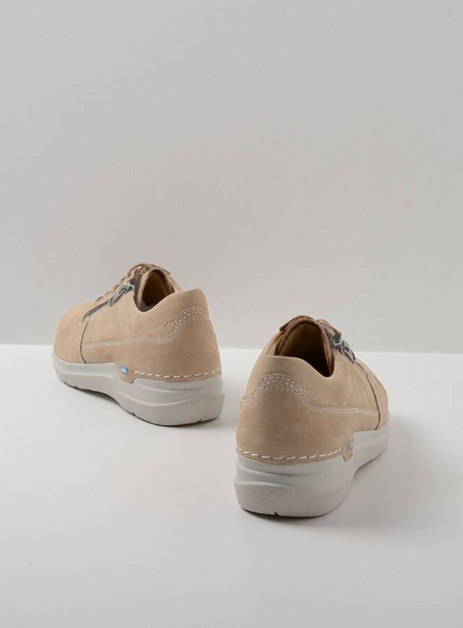 Wolky Veterschoenen Feltwell beige nubuck