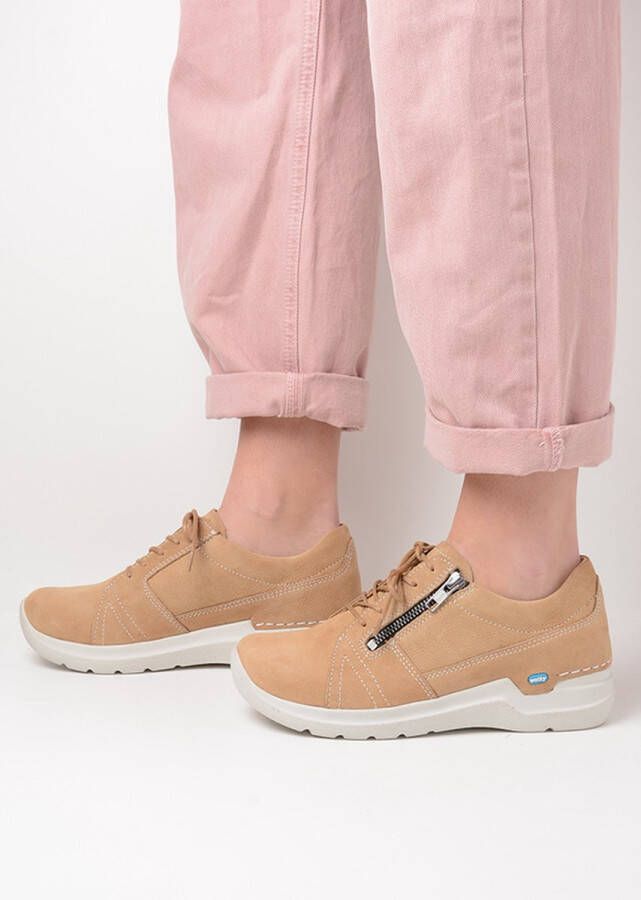 Wolky Veterschoenen Feltwell beige nubuck