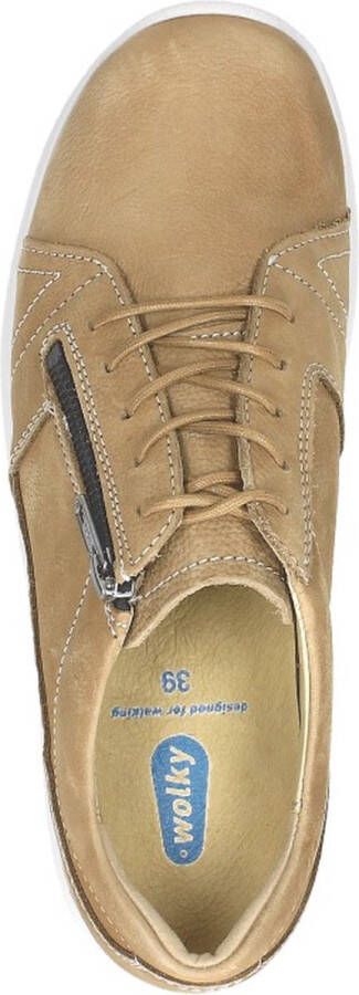 Wolky Veterschoenen Feltwell beige nubuck