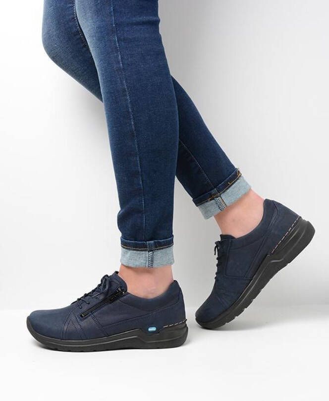 Wolky Veterschoenen Feltwell blauw nubuck