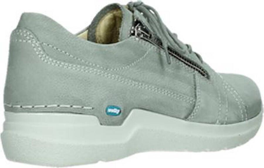 Wolky Dames Veterschoen Feltwell 0660911 206 Lichtgrijs Nubuck