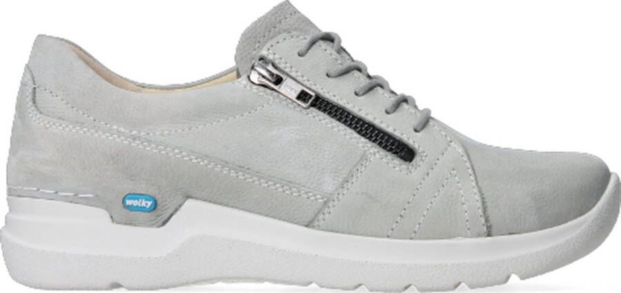 Wolky Dames Veterschoen Feltwell 0660911 206 Lichtgrijs Nubuck