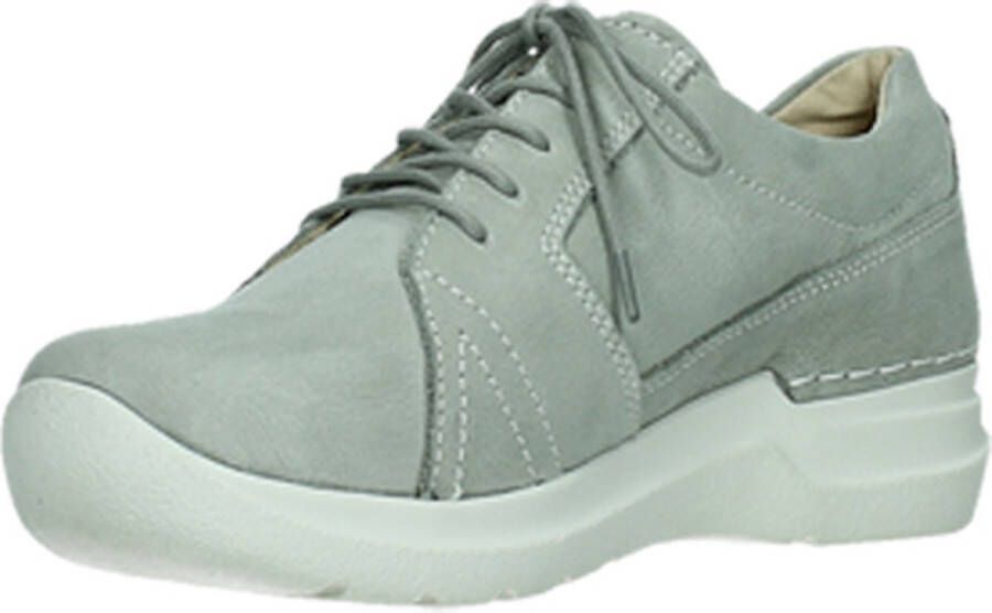 Wolky Dames Veterschoen Feltwell 0660911 206 Lichtgrijs Nubuck - Foto 12