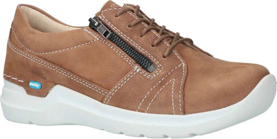 Wolky Dames Veterschoen Feltwell 0660911 410 Cognac Nubuck - Foto 14