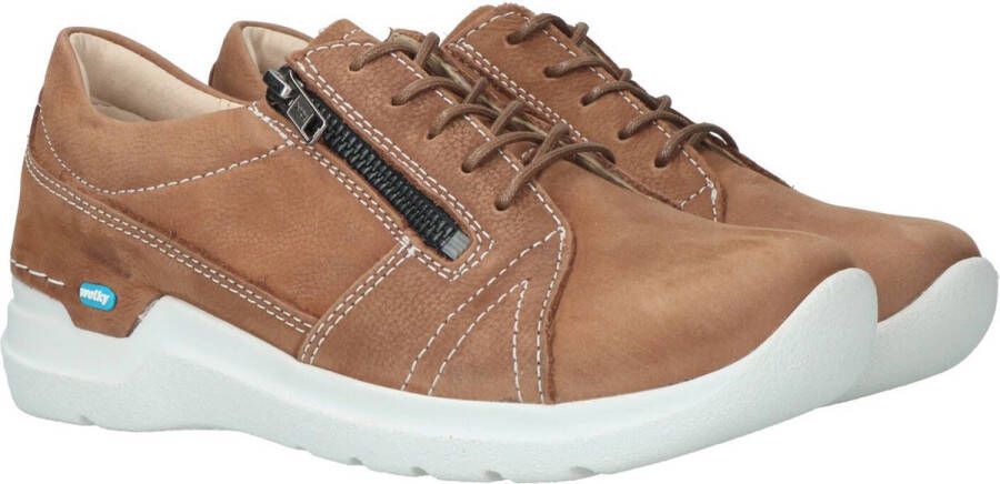 Wolky Dames Veterschoen Feltwell 0660911 410 Cognac Nubuck - Foto 15