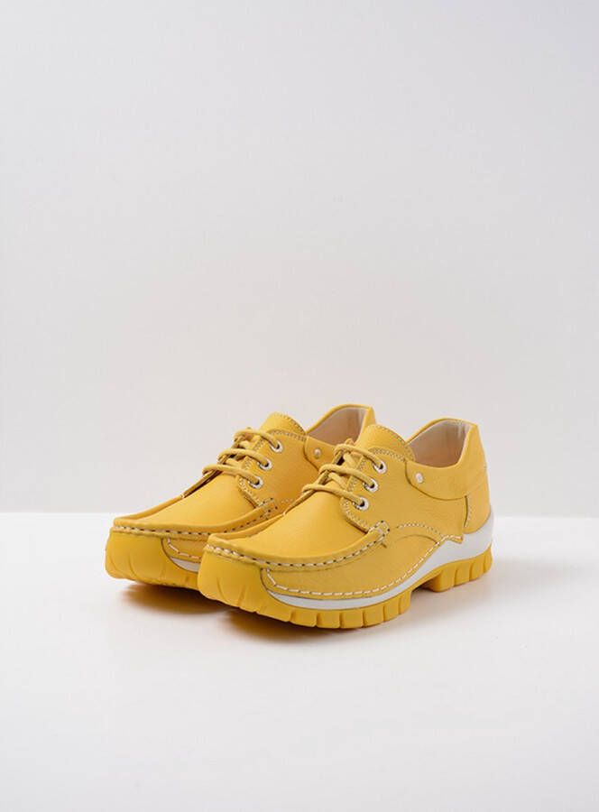 Wolky Veterschoenen Fly Summer geel leer - Foto 4