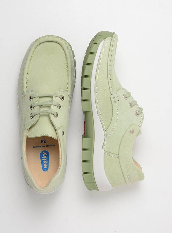 Wolky Veterschoenen Fly Summer lichtgroen nubuck