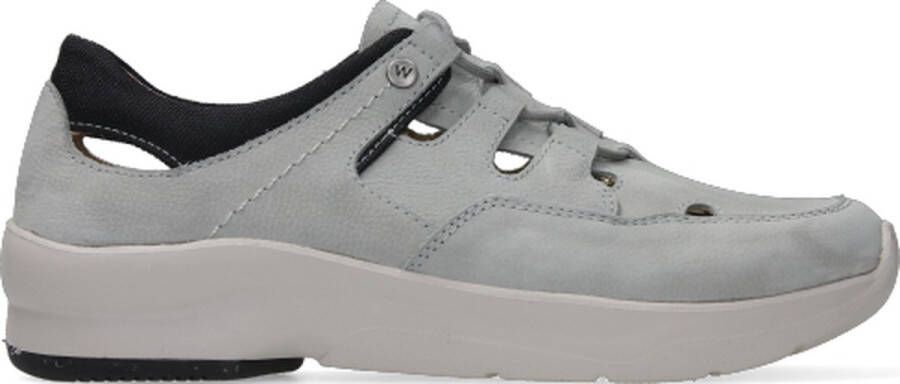 Wolky Upgrade je Sneakercollectie met Galena Veterschoenen Grijs Dames