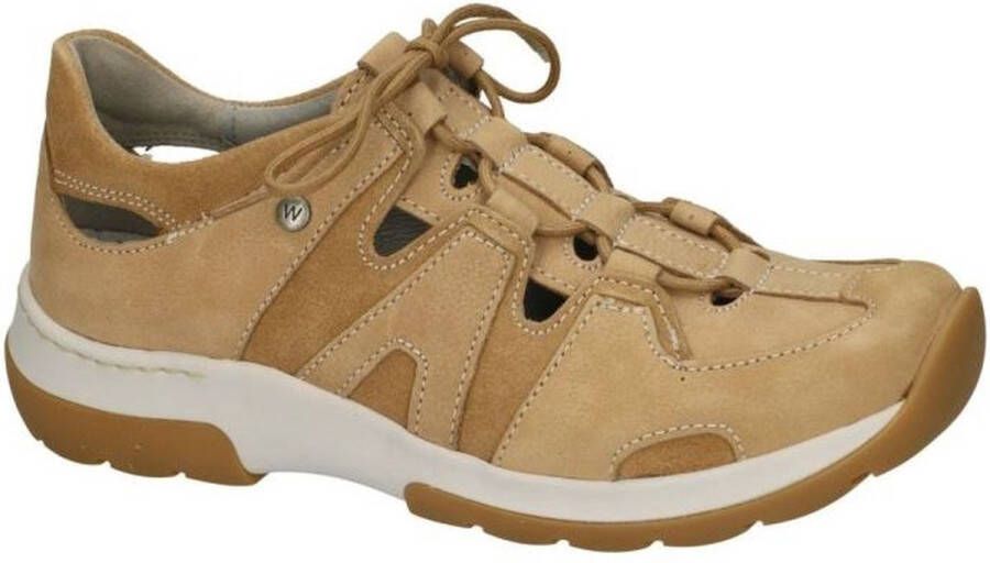 Wolky Veterschoenen Nortec beige nubuck