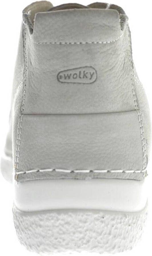 Wolky Veterschoenen Roll Moc lichtgrijs nubuck