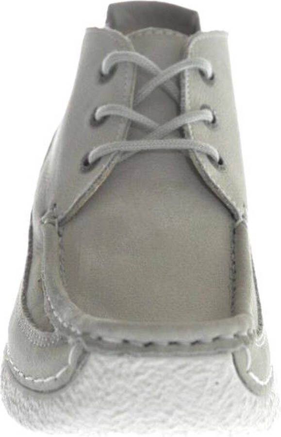 Wolky Veterschoenen Roll Moc lichtgrijs nubuck