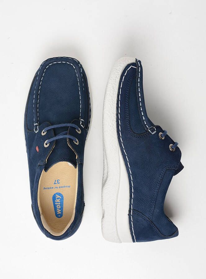 Wolky Veterschoenen Roll Shoe denim nubuck