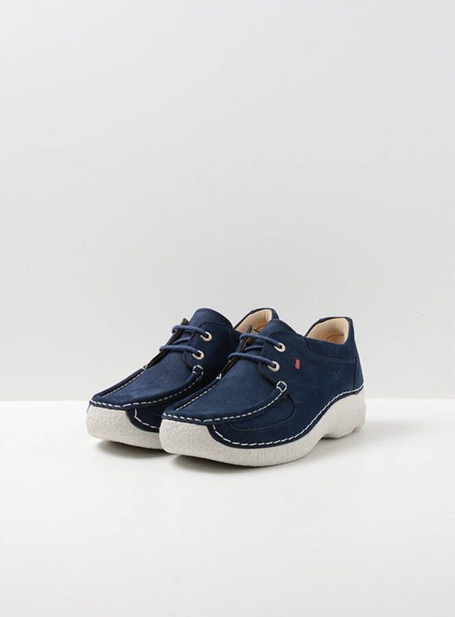 Wolky Veterschoenen Roll Shoe denim nubuck