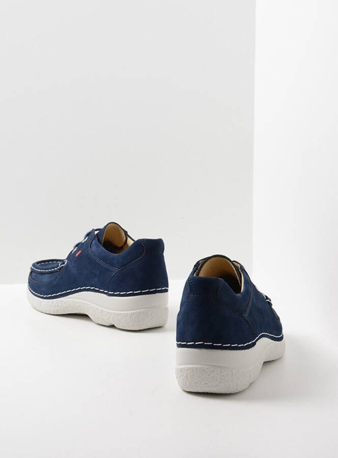 Wolky Veterschoenen Roll Shoe denim nubuck