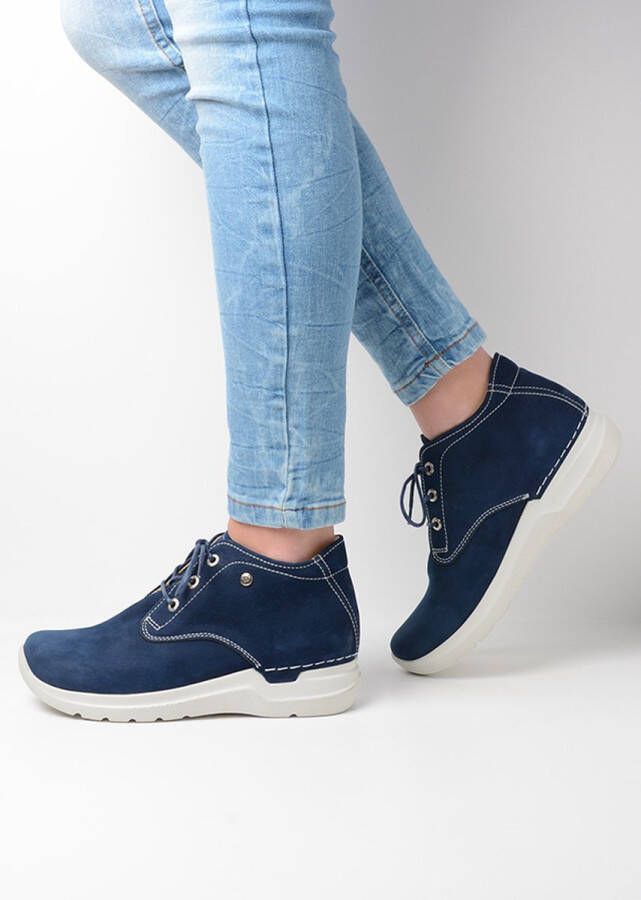 Wolky Veterschoenen Truth denim nubuck