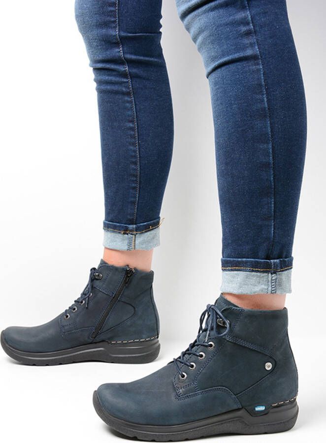 Wolky Veterschoenen Whynot HV blauw nubuck