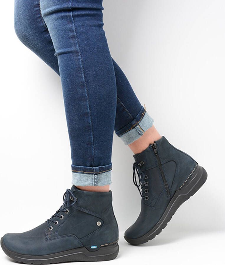 Wolky Veterschoenen Whynot HV blauw nubuck