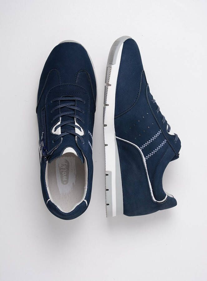 Wolky Veterschoenen Yell XW denim nubuck