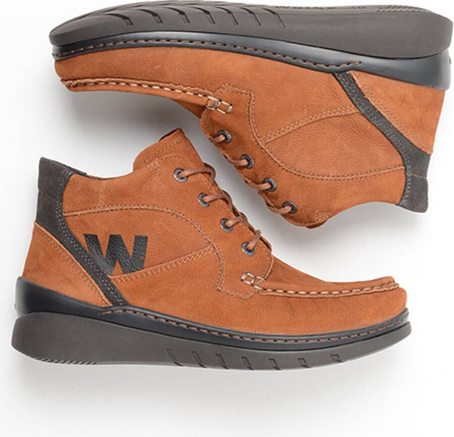 Wolky Veterschoenen Zoom cognac nubuck